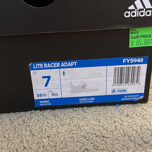 Adidas Lite Racer size 7 - Picture 3 of 3